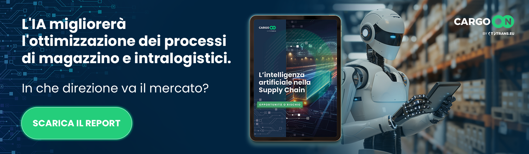 Intelligenza Artificiale nella Supply Chain - Report di CargoON