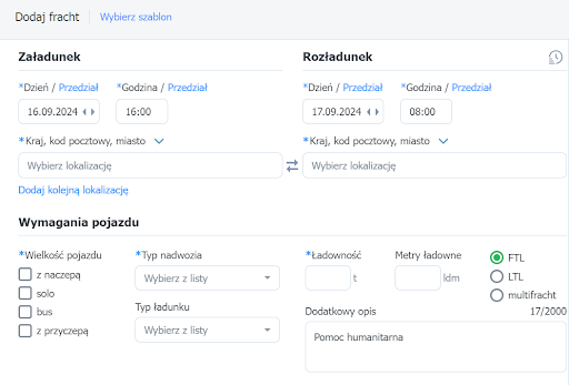 pomoc humanitarna na Platformie