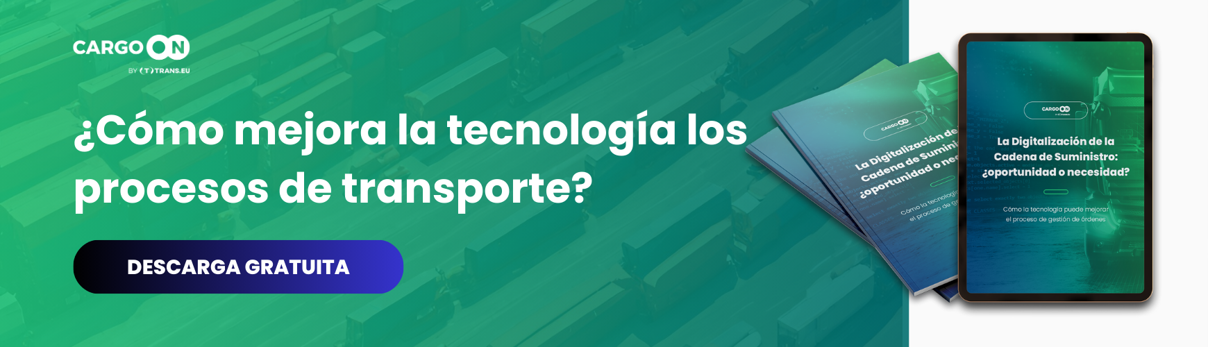 Can technology improve transportation order management? Free guide on CargoON supply chain digitalization