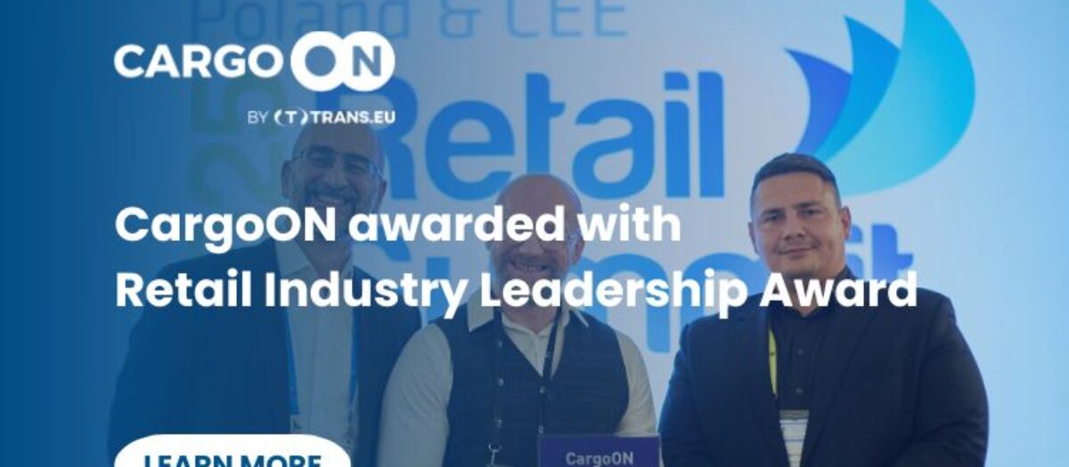CargoON awarded with Retail Industry Leadership Award