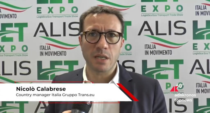 Nicolò Calabrese, Country manager Italia per Trans.eu Group, presente a LetExpo 2024